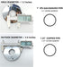 Floor and Ceiling Plate Split Flange, Fits 1 Inch IPS Galvanized Pipe or 1-1/4 Inch Copper Pipe, Chrome Finish