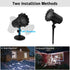 Christmas Snowflake Projector Lights with Outdoor Ground Stakes, IP65 Waterproof Decorative Snowfall LED Lighting for