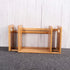 NUOBESTY Bamboo Extension Book Rack - Bamboo Desktop Organizer, Expandable Book Shelves Storage Rack (Wood Color)