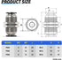 TAILONZ PNEUMATIC 4MM OD Straight Through Baffle Quick Insertion Trachea Connector PM-4(Pack of 10) by TAILONZ PNEUMATIC
