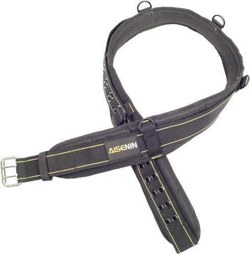 3 inch Padded Tool Belt Work Tool Belt for Heavy Duty Work(Yellow and Black) by Dr.TOUGH