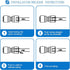 3/8" O.D. Quick Connect Fittings, Food Grade Push to Connect Fittings for RO Systems (16 Pcs)