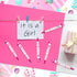 Woanger 36 Pcs Baby Shower Pens, Retractable Gel Pens, Blue or Pink Baby Shower Favors, Thank You Gifts