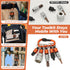 Swozzto 1/2" 5PCS Set,Heavy-Duty Toolbox,Drive Socket Holder Keychain Quick-Release Organizer with Locking Clip,Impact