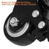 2pcs 2-inch Universal Silent Swivel Furniture Casters with Side Mount Plate, Plastic Mini Industrial Roller Wheels
