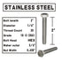 (10 Sets) 1/4-20x2 Stainless Steel Hex Head Screws, Bolts, Nuts, Flat & Lock Washers, 18-8 (304) S/S, Fully Threaded by