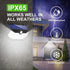 HMCITY Solar Lights Outdoor, 120 LED with Lights Reflector and 3 Lighting Modes, Motion Sensor Wall Lights, IP65