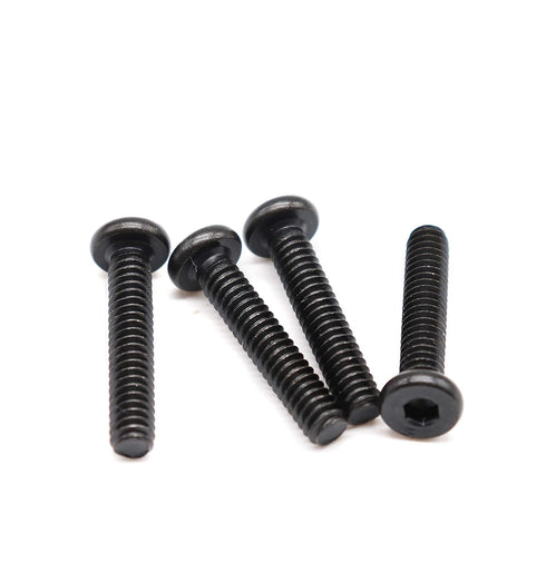 binifiMux 12pcs Black Hex Socket Cap Screws Bolts, 1/4-20 x 1" to 3-1/2" for Furniture, Full Thread