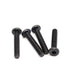 binifiMux 12pcs Black Hex Socket Cap Screws Bolts, 1/4-20 x 1" to 3-1/2" for Furniture, Full Thread