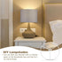 6 Inch 2 Set PATIKIL Lamp Shade Ring, Metal Lamp Shade Frame Wire Lampshade Frame DIY Drum Strong Ring Lampshade Holder