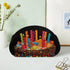 KLITGFEW Leather Remote Control Holder Happy Birthday Big Cake TV Remote Store Box Multifunctional Desktop Organizer