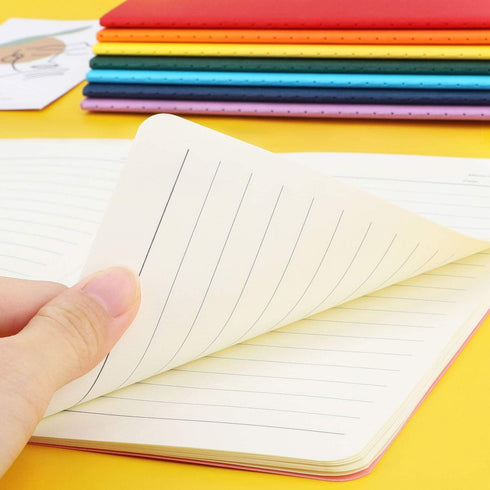 EUSOAR A5 Subject Notebooks, 24 Packs Soft Cover Lined Journal, 60 Pages/30 Sheets for Students