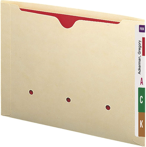 Smead End Tab Dental-Style File Jacket, Manila, Letter Size, 50 per Box