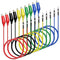 Goupchn Alligator Clips to Breadboard, Male Jumper Wires for Electrical Testing, Soft Flexible Silicone Test Leads