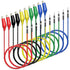 Goupchn Alligator Clips to Breadboard, Male Jumper Wires for Electrical Testing, Soft Flexible Silicone Test Leads