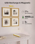 4800mAh 16in Dimmable 3 EZVALO Picture Light for Wall, Rechargeable Wireless Remote, Magnetic LED Art Display Light