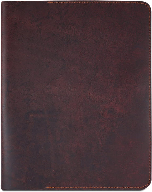 Heavy Duty Full Grain Leather Journal Cover, Refillable Cahier XXL, Handmade Leather Journal Cover - Brown