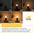 Dimmable LED 3W Small Light Bulb, 25w Equivalent, E26 Standard Screw Base, G40 Soft Warm White, Pack of 6