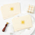 50 Pack 4x6, Crisky Smile Boho Sun Blank Cards and Envelopes Embossed Gold Foil Blank Greeting Cards Bulk for Wedding