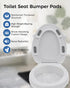 8 PCS Universal Toilet Seat Bumpers for Bidet,Toilet Lid Rubber Bumpers,Strong Adhesion Toilet Seat Spacers Bidet