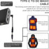 Penitue 7.4V/9V 11.42in PD3.0 PD4.0 Heated Jacket Adapter, USB C to DC Cable Heated Gear Vest Accessories Battery