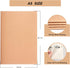 ZZTX 4 Pack Blank Kraft Notebooks, A5 Travel Journal Set for Drawing Writing Doodling
