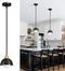 Industrial Kitchen Pendant Light Fixtures: 6 Inch Metal Modern Chandelier - Adjustable