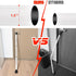 2-in-1 Jammer Door Security Bar & Sliding Patio Door Stopper Security Bar Child Proof Adjustable Constructed of High