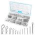 202 Pcs Hardware Pins Assortment Kit, 304 Stainless Steel Hairpin & R Clips, Retaining Fasteners, Cotter Pins