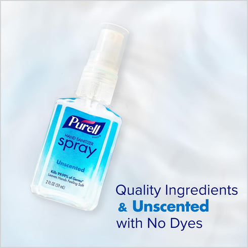 2 oz (Pack 6) 2023-04-EC PURELL Advanced Hand Sanitizer Spray, Unscented, fl Travel-Size Spray Bottle