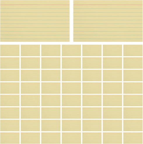 FUOYLOO 300pcs Ruled Line Index Card - 3 X 5 Inches Lined On