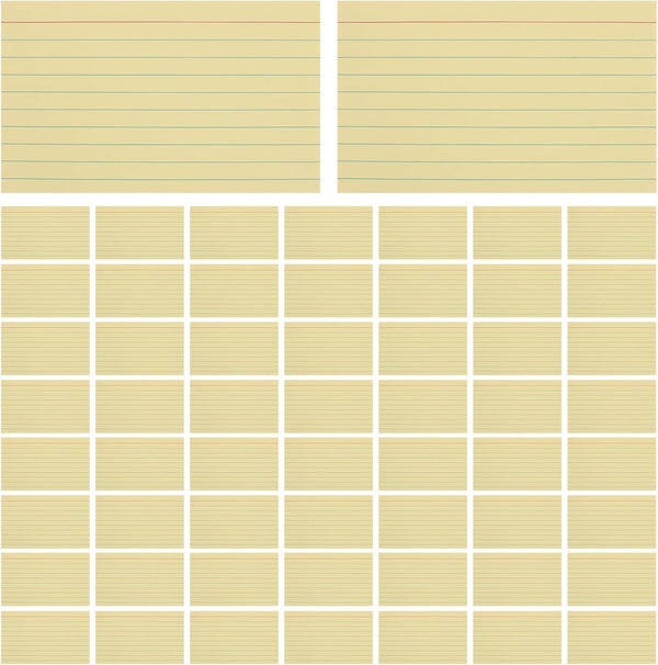 FUOYLOO 300pcs Ruled Line Index Card - 3 X 5 Inches Lined On