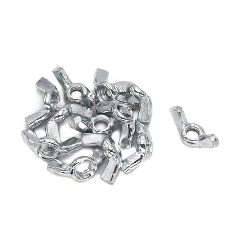 binifiMux Wing Nuts - 3/16" - 24 Fasteners Parts Butterfly Nut, Pack of 30