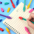 Tamaki 60 Pack Pencil Top Erasers, Cap Erasers, 6 Colors, Toppers Eraser for Kids