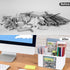 Plastic Pen Organizer, Multifunctional Desk Organizer with 2 Drawers, 4 Compartments for Office, White