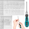 23pcs Torx Screwdriver Set, Tamper Proof Torx Bit Set (11x4" + 11x8")