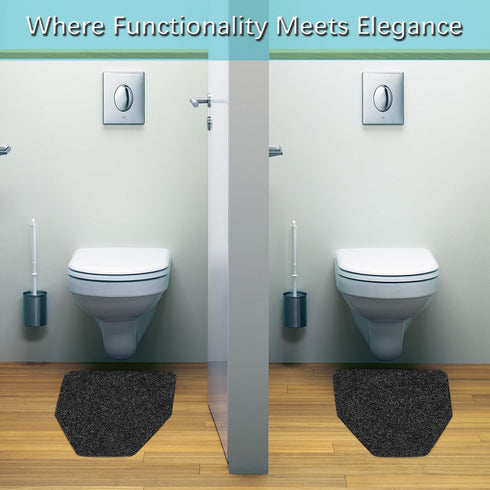 12 Pack Commercial, 17.5" 20.5", Basima Urinal Mats for Men Bathroom Washable Bulk Rubber Urinal Floor Mats for Toilet