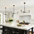 3 E26 Modern Farmhouse Chandelier Light Black Chandeliers for Dining Room Light Fixture, Round Iron Candle Chandelier