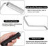 Fiberglass Roller Tools Kit, 4pcs Bubble Paddle Tool Fiberglass Resin Laminating Bubble Roller Set, Black Laminating Paint Roller Kit for Mold Resin Fiberglass Resin Tub Shower Bathtub Boat Repair