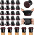 OCONDA 20 Pcs Chair Leg Floor Protectors for Hardwood Floors, Black Rubber