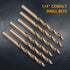 POWERTEC Cobalt Drill Bits 10 Pack, 1/4 Inch and 3/8 Inch, M35 HSS Jobber Length Twist Drill Bits for Wood, Metal.