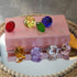 LONGWIN 30mm Crystal Diamond Paperweight, Multicolor Pirate Gems Birthstone Table Decorations