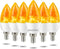 Bestview Flickering Light Bulbs, 3 Modes, E12 Chandelier Base, Candle Fire Light Bulb, 6 Pack for Decoration