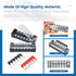6 Sets Terminal Blocks, 6Pcs 4/5/6 Positions 600V 15A Dual Row Screw Terminal Strip Block + Insulated Terminals