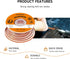 TOWOT Solder Wick Braid with Flux No-Clean, Desoldering Wick Remover, 2.5mm W, 0.10'' L, 5'