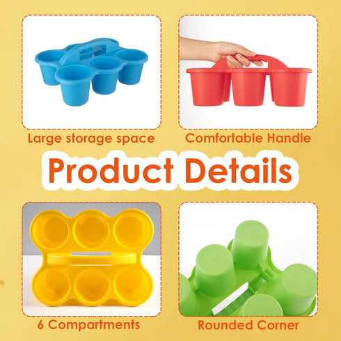 Classroom Caddy, 12x9.5x5.1 inches, Assorted Colors, Case of 6 Small Caddy