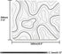 Audimi Topographic Contour Mouse Pad, Minimalist Topographic Map Mouse Pad for Laptop Wireless Mouse Home Office Travel, Home Office Work 9.5x7.9 Inch (24X20X0.3Cm)