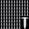 Taiyin 200 Pcs 1" Vapor Barrier Christmas Tree Clips, Plastic Nylon Rivet Clips for Furniture Assembly