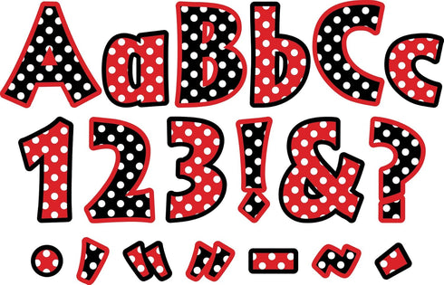 Barker Creek 4" Letter Pop-Outs 2-Pack, Colorful Letters for Bulletin Boards, 510 Upper & Lowercase Letters