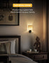 Dimmable, 0-100LM, L LOHAS LED Night Lights Plug into Wall, Plug in Night Light Farmhouse Decorative Nightlights Plug